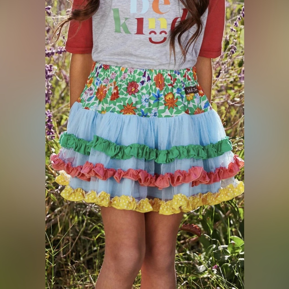 GIRLS MATILDA JANE Brilliant daydream Field of Flowers Skirt  SIZE 4 NWT - Picture 2 of 7